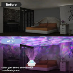 Nordlichtprojektor RGB Atmosphäre Nachtlichter Fernbedienung USB Aurora Projektionslampe 360° °   Drehen Sie für die Party-Dekoration zu Hause