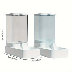 1 Stück/2 Stück automatischer Futterspender/Wasserspender für Hunde, Schwerkraft-Hundefutter- und Wasserspender-Set aus Kunststoff