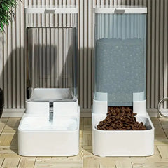1 Stück/2 Stück automatischer Futterspender/Wasserspender für Hunde, Schwerkraft-Hundefutter- und Wasserspender-Set aus Kunststoff