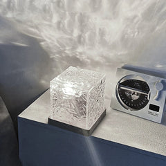 Rotierender Wasserwellen-Nachtlichtprojektor, tragbare Aurora-Galaxie-Lampe für Schlafzimmer, Wohnungs- und Studentenraum-Ambiente, romantisches Geschenk