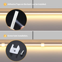 1-30M Flexibler Silikon-COB-LED-Streifen 220V, Wasserdicht, 3 Farbtemperaturen Neonlicht mit Schalter für Heim-Ambiente-Dekoration