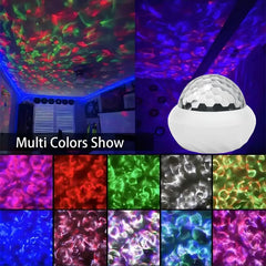 Nordlichtprojektor RGB Atmosphäre Nachtlichter Fernbedienung USB Aurora Projektionslampe 360° °   Drehen Sie für die Party-Dekoration zu Hause