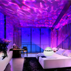 Nordlichtprojektor RGB Atmosphäre Nachtlichter Fernbedienung USB Aurora Projektionslampe 360° °   Drehen Sie für die Party-Dekoration zu Hause